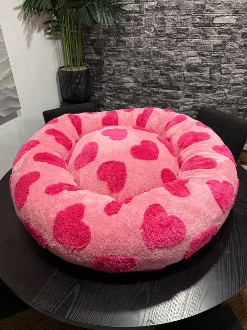 BEDSURE LARGE SIZE PINK HEARTS PET BED 🎀💖😍🐾
